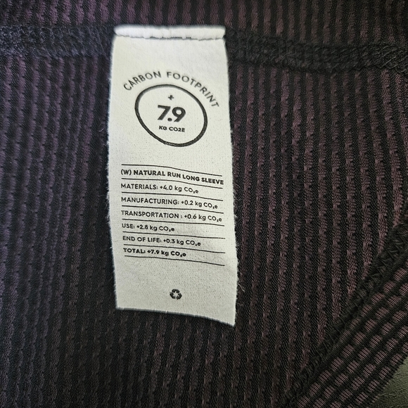 Allbirds Natural Black Natural Run Long Sleeve T-shirt Size XL - Picture 6 of 8